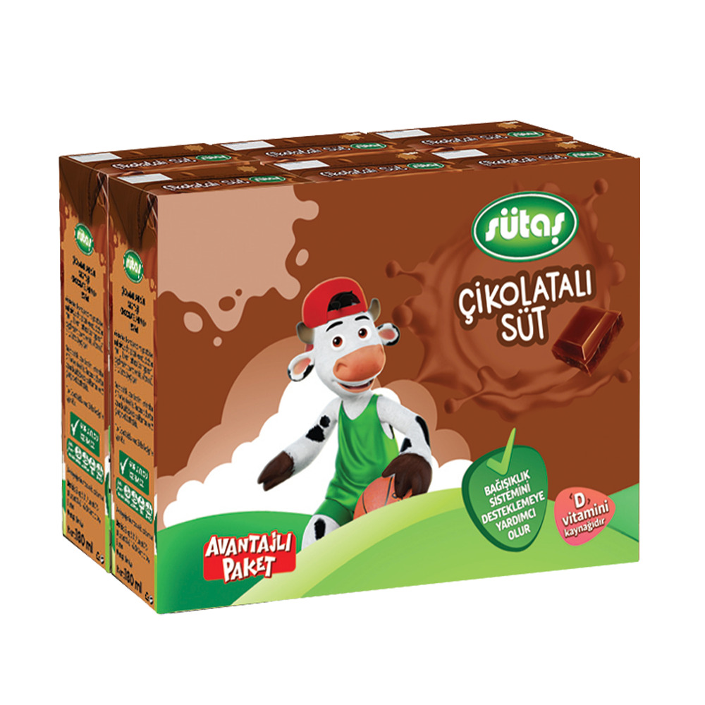 Sütaş Çikolatalı Süt 6*180 Ml 