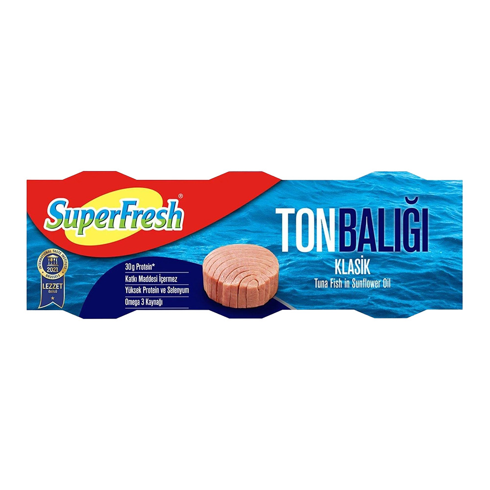 SuperFresh Bütün Dilim Ton Balığı 3*75 Gr