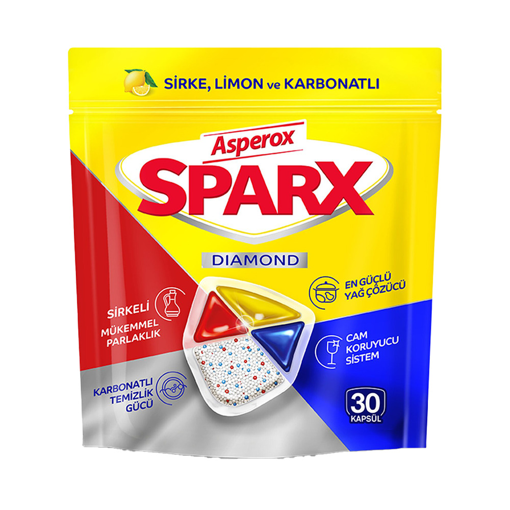 Asperox Sparx Dıamond 30 lu Bulaşık Makinesi Kapsülü