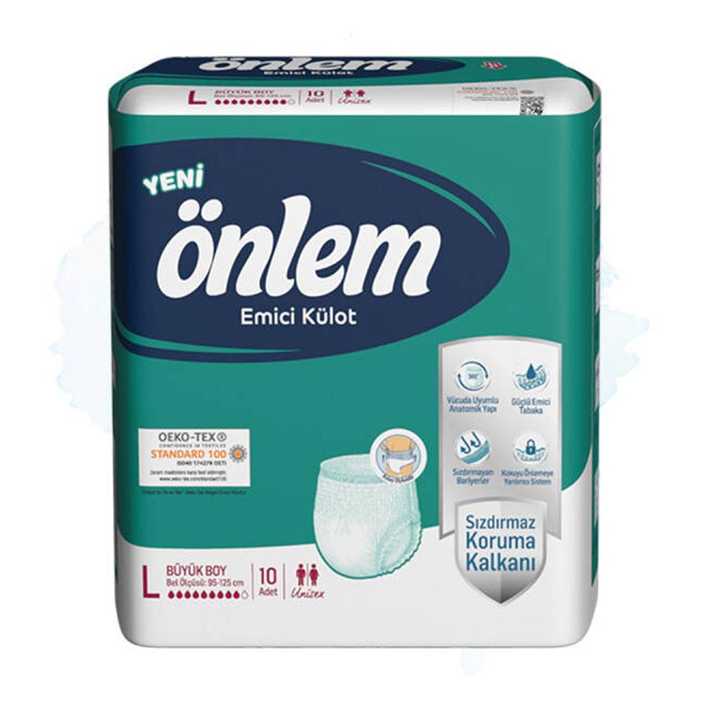 Önlem Emici Külot Hasta Bezi 10Lu Large