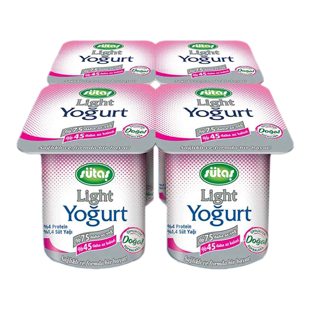 Sütaş Light Yoğurt 4x125 Gr