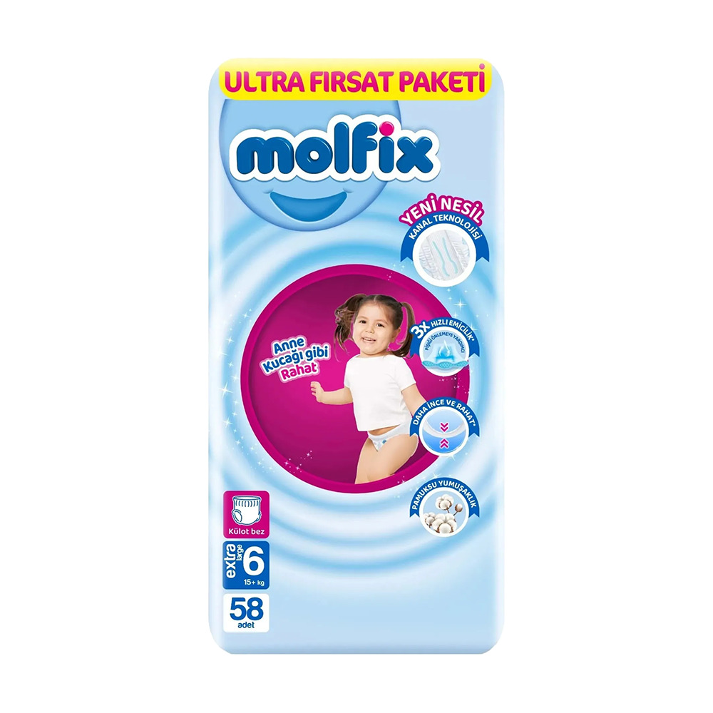 Molfix Külot Bez 58 Li No:5 56+ Kg Ultra Fırsat Paketi