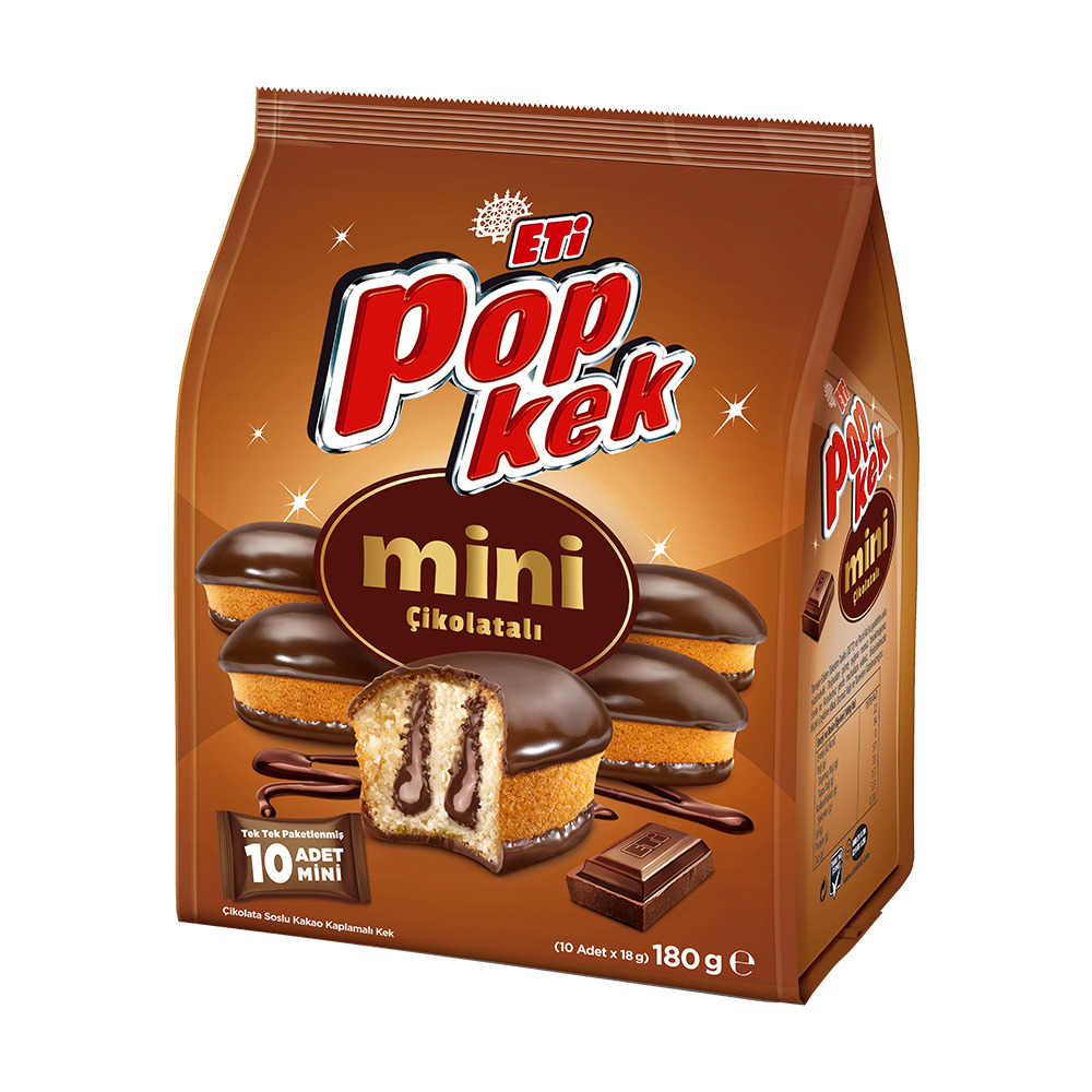 Eti Popkek Kakaolu 180 Gr 10’lu.
