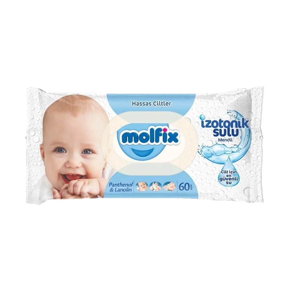 Molfix İzotonik Sulu Islak Havlu Hassas Ciltler 60'Lı