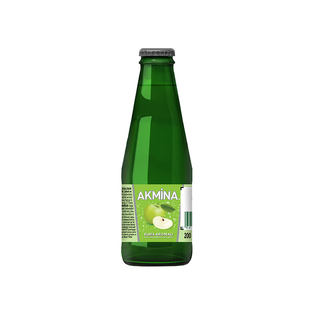 Akmina Elma Aromalı Maden Suyu 200 Ml.