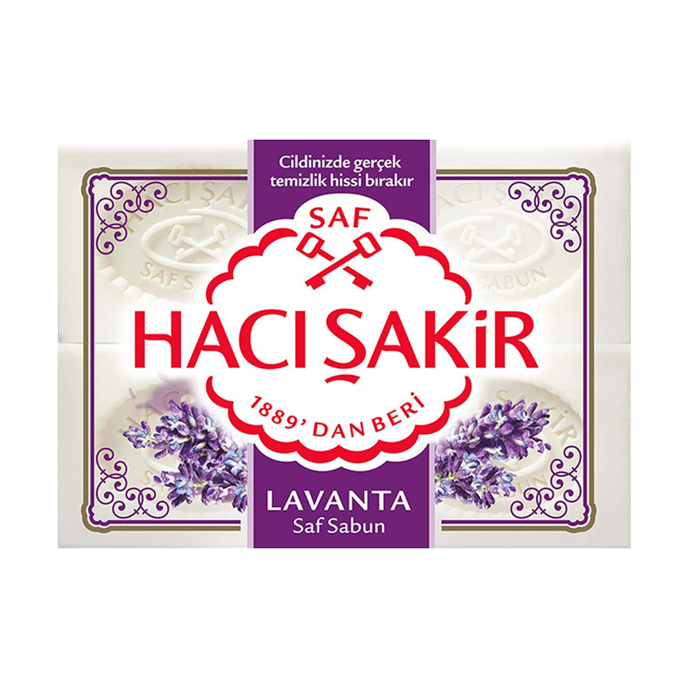 Hacı Şakir Lavanta Saf Kalıp Sabun 4x150 gr