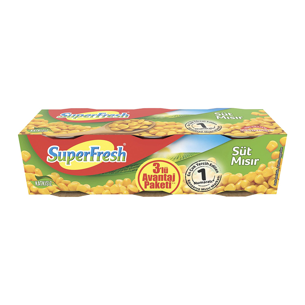 SuperFresh Mısır 3*200 Gr