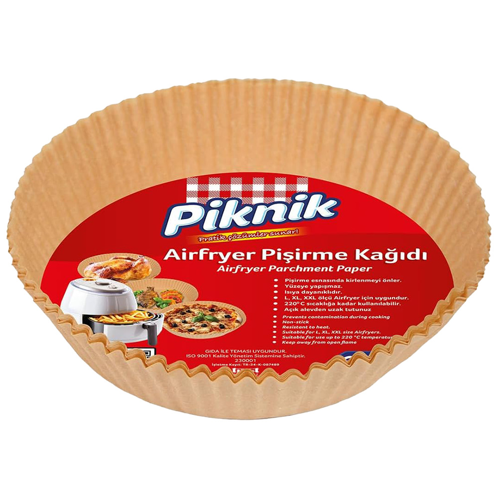 Piknik Airfryer Pişirme Kağıdı 25'Li