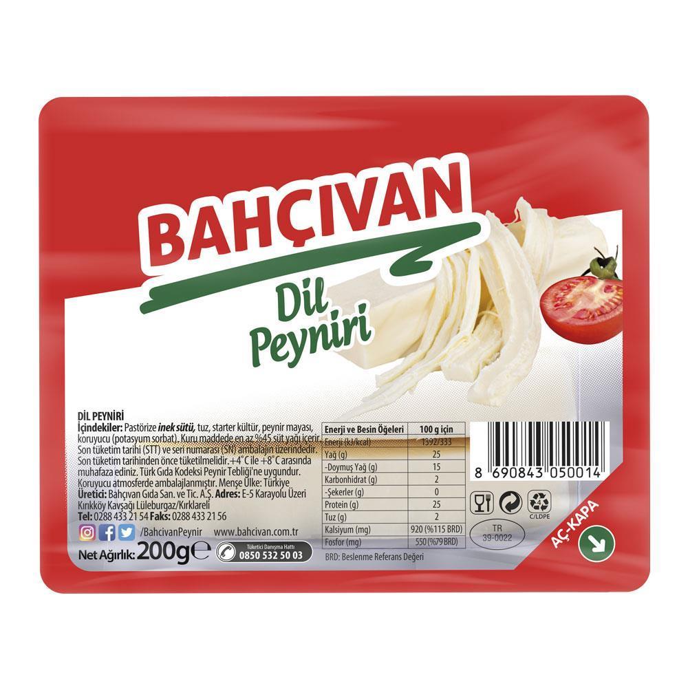 Bahçıvan Dil Peyniri 200 Gr.