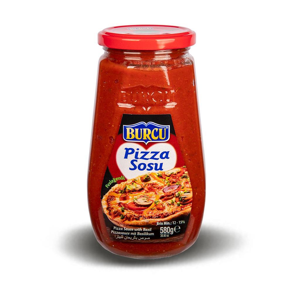 Burcu Pizza Sosu Fesleğenli 580Gr