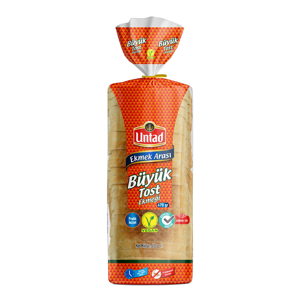 Untad Büyük Tost Ekmeği 670 Gr.