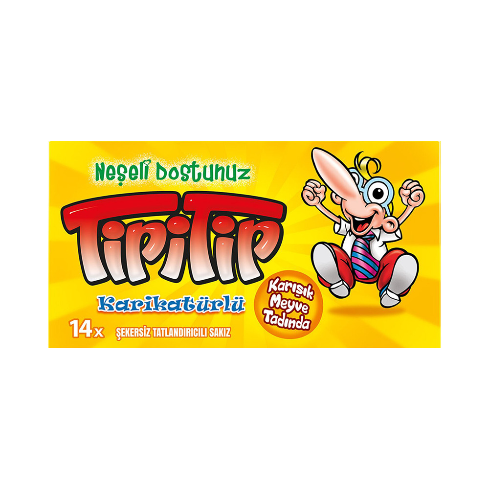Kent Tipitip Karışık Meyve Aromalı Şekersiz Sakız 27 Gr