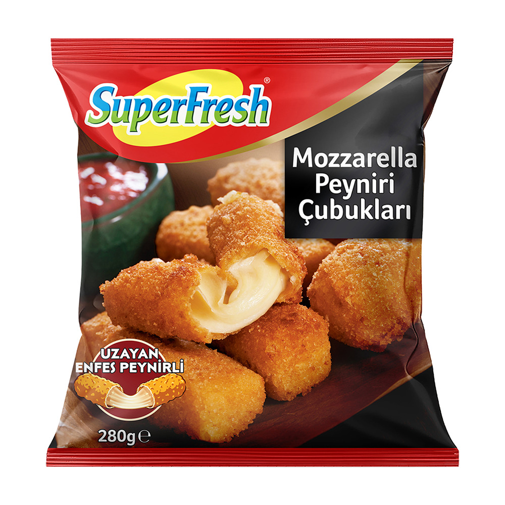 SuperFresh Mozzarella Peyniri Çubukları 280 Gr