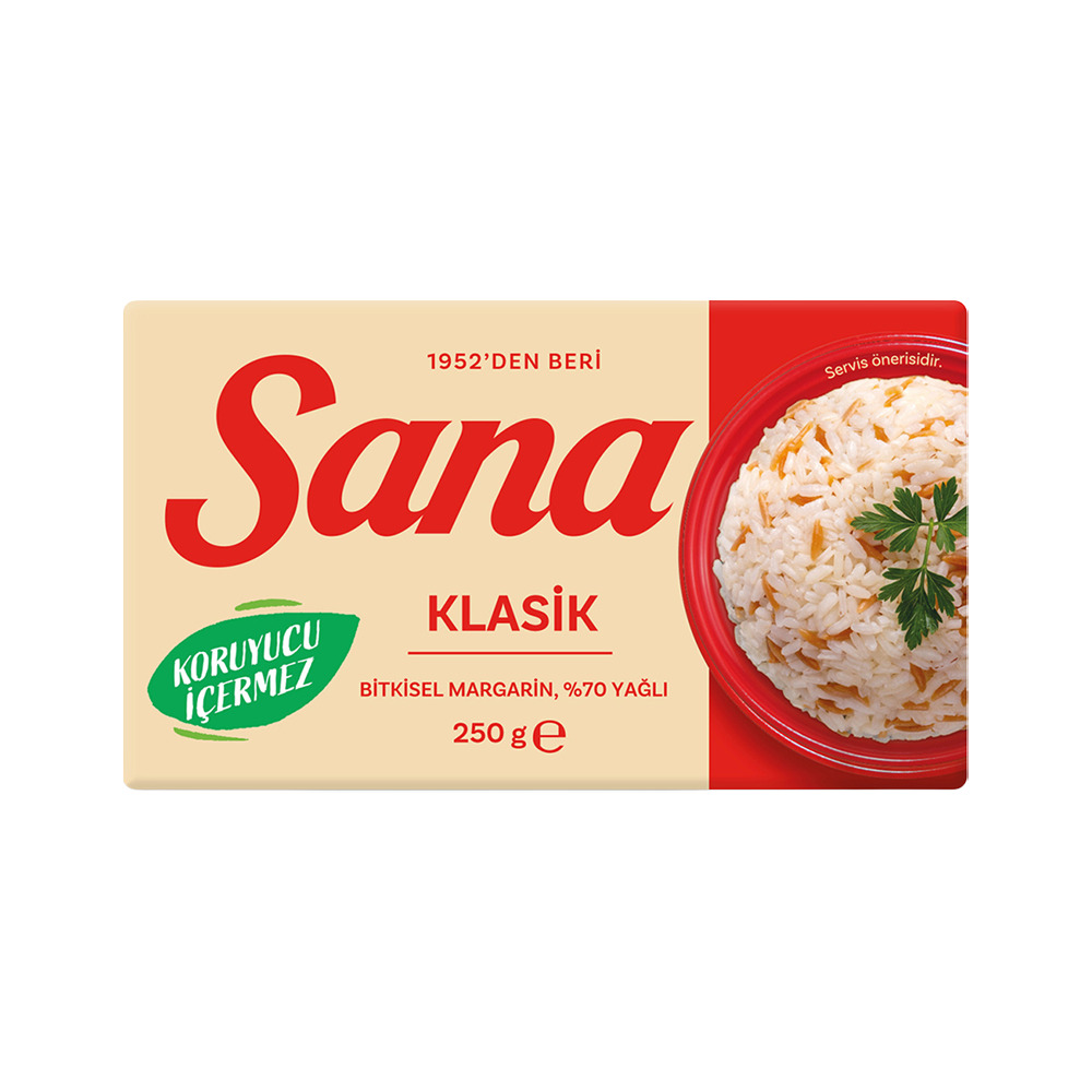Sana Margarin 250 Gr Paket.