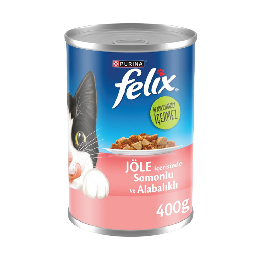 Purina Felix Somonlu ve Alabalıklı Yaş Kedi Maması 400 Gr Kutu